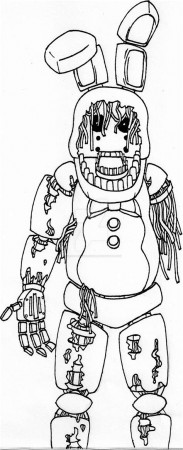 Withered Bonnie Colouring Pages - Free Colouring Pages
