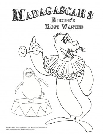 Printable Madagascar 3 Coloring Pages | Cooloring.com