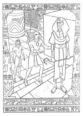 Ramses Defending The Prince of Egypt from Pharaoh Anger Coloring ...