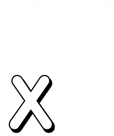 Funny Alphabet By letter X Coloring Pages For Kids #e0E ...