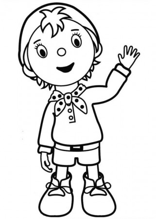Noddy Coloring Pages for Kids | Bulk Color