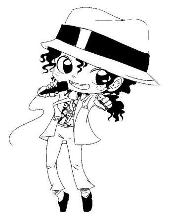 Coloring Pages Michael Jackson Drawing