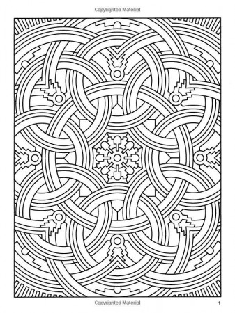 15 Pics of Complicated Geometric Coloring Pages - Kaleidoscope ...