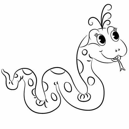 Printable Snake - Coloring Pages for Kids and for Adults