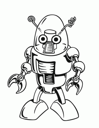 Robot Coloring Pages Printable Robot Coloring Robot Coloring Pages ...