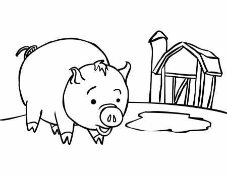 Free Printable Pig Coloring Pages For Kids | Animal coloring pages, Farm  animal coloring pages, Easy coloring pages