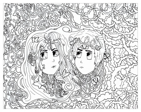 Gemini - Anti stress Adult Coloring Pages