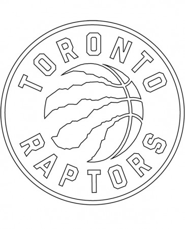 Printable Toronto Raptors logo crest - Topcoloringpages.net