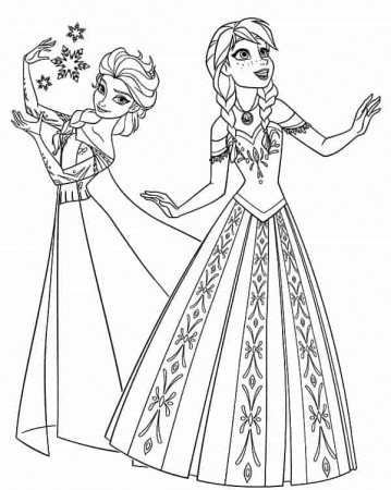 Elsa Coloring Pages (Free and Printable) | Featured Animation