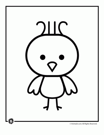 Of Cute Cartoon Animals - Coloring Pages for Kids and for Adults