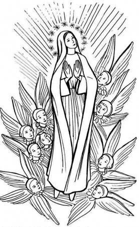 Mary Pictures Color - Coloring Pages for Kids and for Adults
