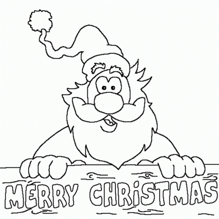 Santa Merry Christmas Coloring Pages | Christmas Coloring pages of ...