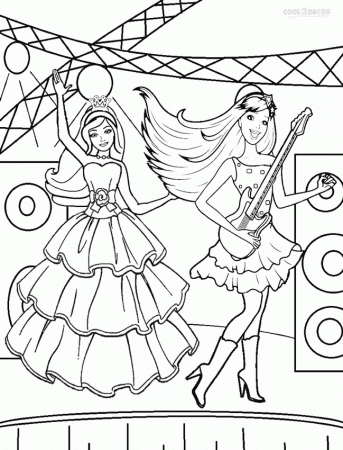 Barbie Rockstar Coloring Pages - High Quality Coloring Pages