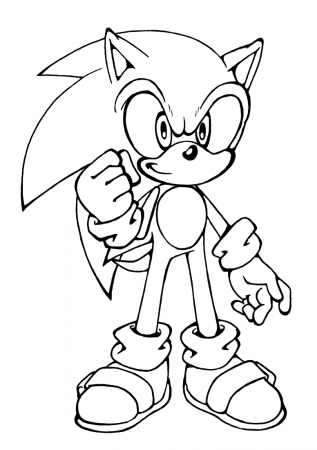 Amazing of Free Sonic Coloring Pages Online In Sonic Colo #807