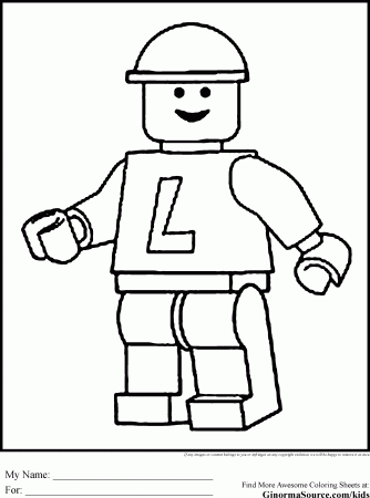 Lego People Kids Care Coloring Pages Free Printable For You