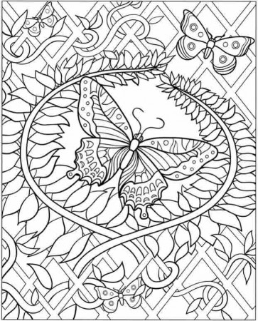 Printable Difficult - Coloring Pages for Kids and for Adults