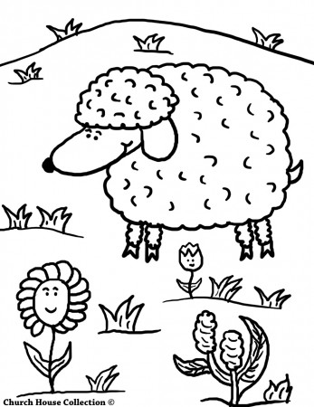Sheep Coloring Pages For Sunday School