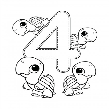 Number coloring page 1,2,3,4,5,6,7,8,9,10 17069054 Vector Art at Vecteezy