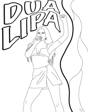 Colouring Pages Harry Styles Dua Lipa Lizzo. Procreate and - Etsy Hong Kong