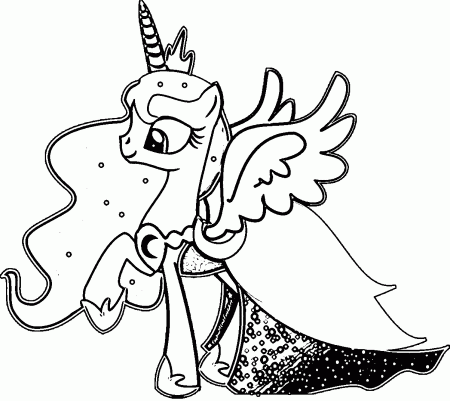 my little pony luna coloring pages - Clip Art Library