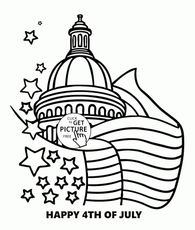 Independence Day of America coloring page for kids, coloring pages ...