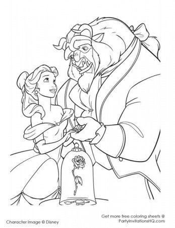 Beauty And The Beast Coloring Pages Â» Coloring Pages Kids