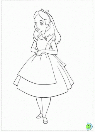 Alice Coloring Page - Coloring Pages For All Ages