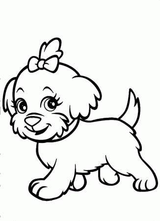 Dog Coloring Pages Free Coloring Pages For Girls Coloring Page Of ...
