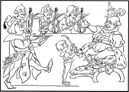 Old King Cole Coloring Page