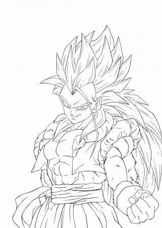 Gogeta Coloring Pages for Pinterest