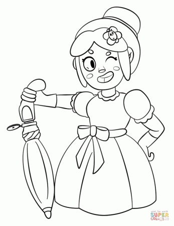 Brawl Stars Piper coloring page | Free Printable Coloring Pages