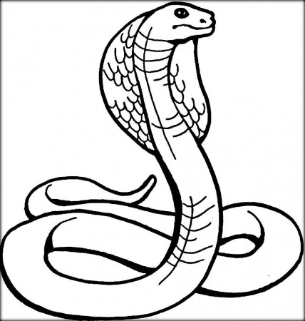 cobra snake coloring pages for kids | Snake coloring pages, Coloring pages,  Flag coloring pages