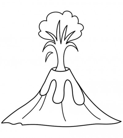 Volcanos coloring pages