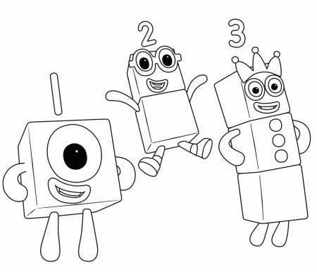 Numberblocks One Two Three Coloring Pages - Numberblocks Coloring Pages - Coloring  Pages For Kids And Adults