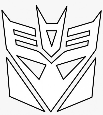 Decepticon Logo Png Transparent Vector Freebie Black - Transformers Logo Coloring  Pages PNG Image | Transparent PNG Free Download on SeekPNG