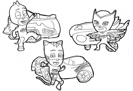 PJ Masks in Action Coloring and Sticker Pages