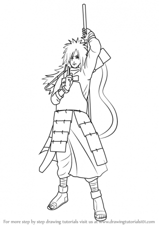 Learn How to Draw Madara Uchiha from Naruto (Naruto) Step by Step ...