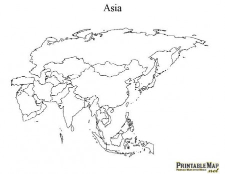 Printable Map of Asia Continent and other continents | Asia map, World map  printable, Asia continent