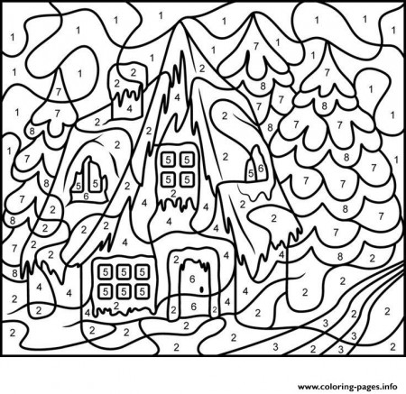 coloring pages : Color By Number Adults House Free Coloring Pagesble  1481481230color For Worksheets Color By Number For Adults Printable ~  malledthebook