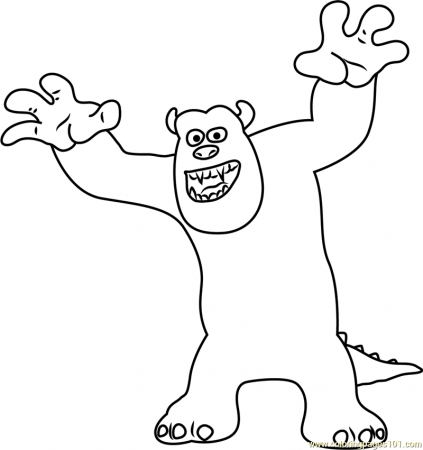 Sullivan, a Giant Furry Coloring Page - Free Monsters, Inc ...