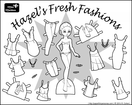 Hazel's Fresh Fashions: A Paper Doll