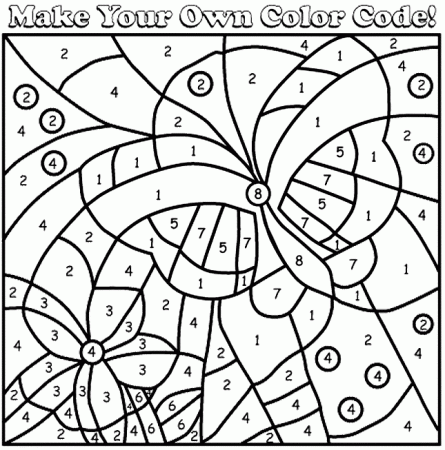 Math Color by Number Coloring Pages - Get Coloring Pages