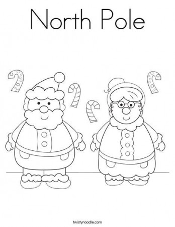 North Pole Coloring Page - Twisty Noodle