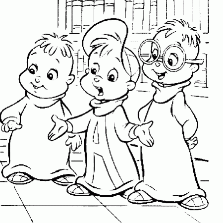 Alvin and the Chipmunks Coloring Pages 15 | Free Printable 