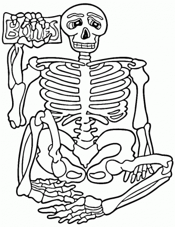 Skeleton Coloring Pages Free Printable Enjoy Coloring 2014 