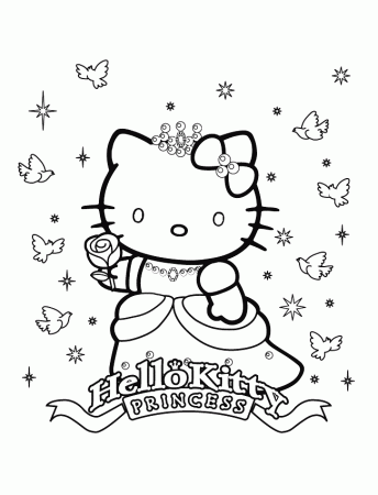 Dibujos para colorear de Hello Kitty, Plantillas para colorear de 