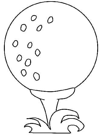 Golf Ball Coloring Pages Free: Golf Ball Coloring Pages Free