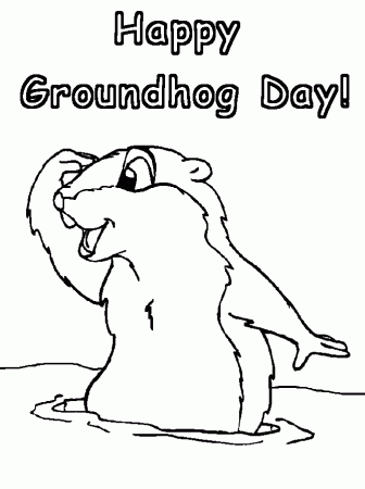 transmissionpress: Groundhog's Day Coloring Pages