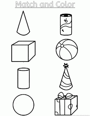 Shapes and symbols Coloring Pages
