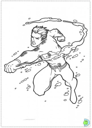 Aquaman Coloring page- DinoKids.